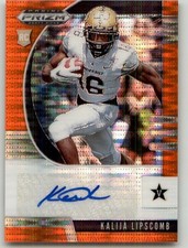 2020 Panini Prizm Draft Picks Kalija Lipscomb Orange Pulsar Auto /20 Vanderbilt