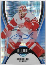 2025-26 Allure Cam Talbot #91 Red Wings Blue Line Auto SN# /35