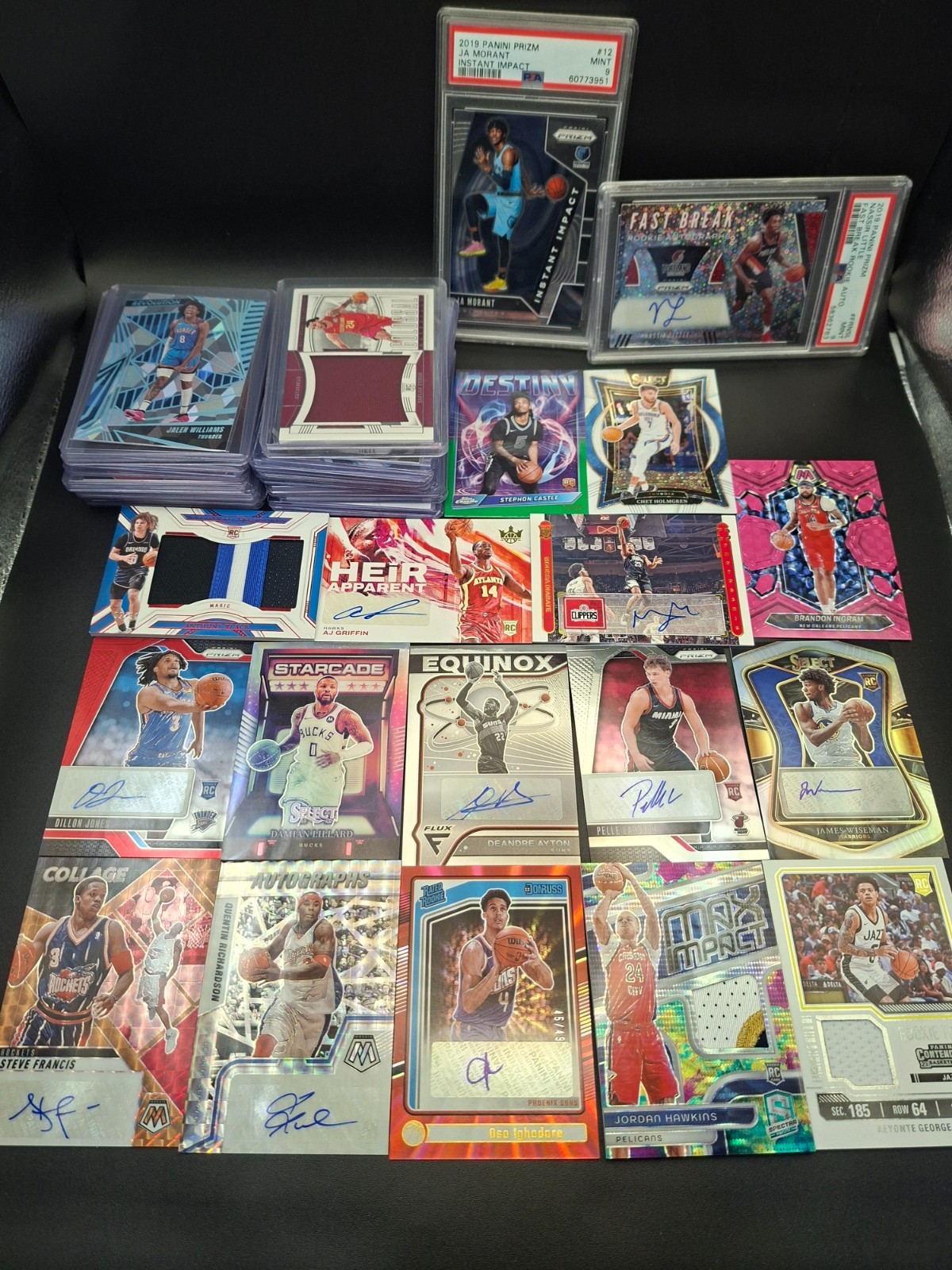 NBA Card Lot 50+ Cards (Autos,#’d, Prizms,Serial,Number,PSA,SP,Patches,RC’s)