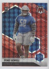 2021 Panini Mosaic Rookies Red Mosaic Prizm Penei Sewell #370 0u8k