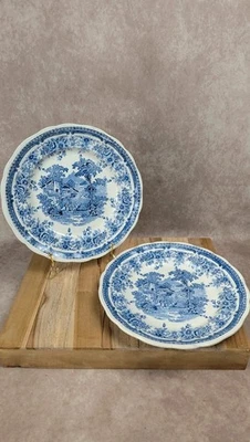 Lot de 2 assiettes plates Lunéville – modèle The Cottage - Photo 1/4