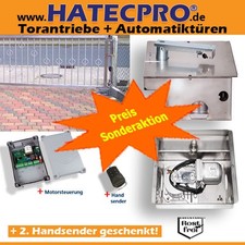 Unterflurantrieb Torantrieb Flügeltor Drehtorantrieb 2flg Edelstahl HATECPRO