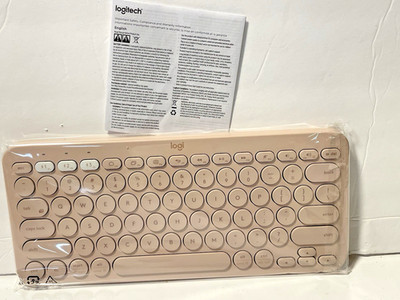 Logitech Pebble Keys 2 K380s Multi-Device Bluetooth Wireless Keyboard Tonal Rose