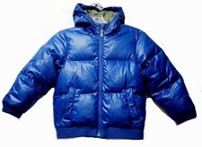 Hanna Andersson Down Puffer Puff Blue Coat Jacket Boys Girls 120 Size 6-7 Yrs