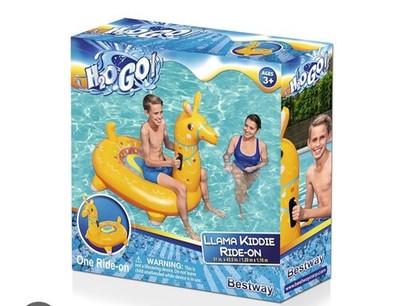 Bestway H2OGO! Llama Kiddie Ride-On Inflatable Pool Float (53'' x 56'')