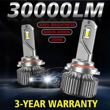 2pcs 9005/HB3 LED Headlights Bulbs H11 Car Lamp 30000LM 6500K With Cooling Fan