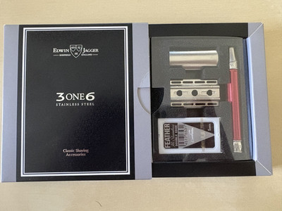 Edwin Jagger 3ONE6 Double Edged Safety Razor Red MINT