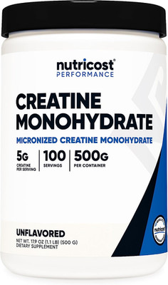 Creatine Monohydrate Micronized Powder 500G, 5000Mg per Serv (5G) - 100 Servings