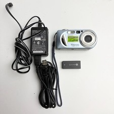 Sony Cyber shot DSC P8 3.2MP Digital Camera 3x Zoom Silver Charger Included
