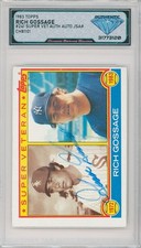 1983 Topps RICH GOOSE GOSSAGE #241 Super Veteran JSA Auto 💎 DSG Authentic