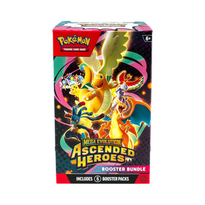 Pokemon Mega Evolution Ascended Heroes Booster Bundle Sealed 6 Pack Box