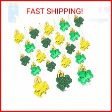 36pcs St Patrick's Day Mini Shamrock Ornaments for Small Tree Decorations Good L