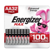 Energizer MAX AA Batteries 32 Pack , Double A Alkaline Batteries