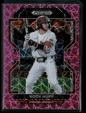 Kody Huff 2022 Panini Prizm Draft Picks #PDP206 Neon Pink Velocity