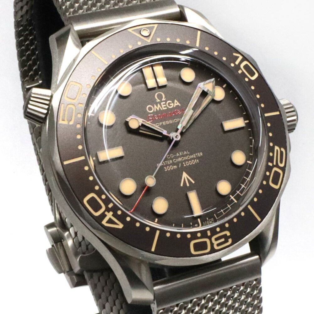 Omega Seamaster Diver 300M 007 Brown Titanium Automatic Men Watch image 3
