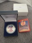 2000 American Eagle Silver Dollar Colorized, Uncirculated 1 oz silver in box COA
