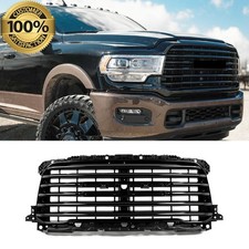 Gloss Black Front Bumper Upper Grille For 2019-2023 2024 Ram 2500 3500 Longhorn Gloss Black Front Bumper Upper Grille For 2019-2023 2024 Ram 2500 3500 Longhorn