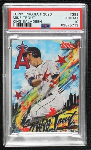 2020 Topps Project 2011 Topps Update /12632 Mike Trout King Saladeen PSA 10