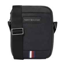 TOMMY HILFIGER BUSINESS MINI REPORTER  BAG CROSSBODY BAG BLACK NEW WITH TAGS