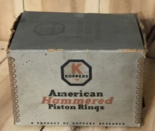 Vintage American Piston Rings Auto Parts Empty Box Display Man Cave Shop 