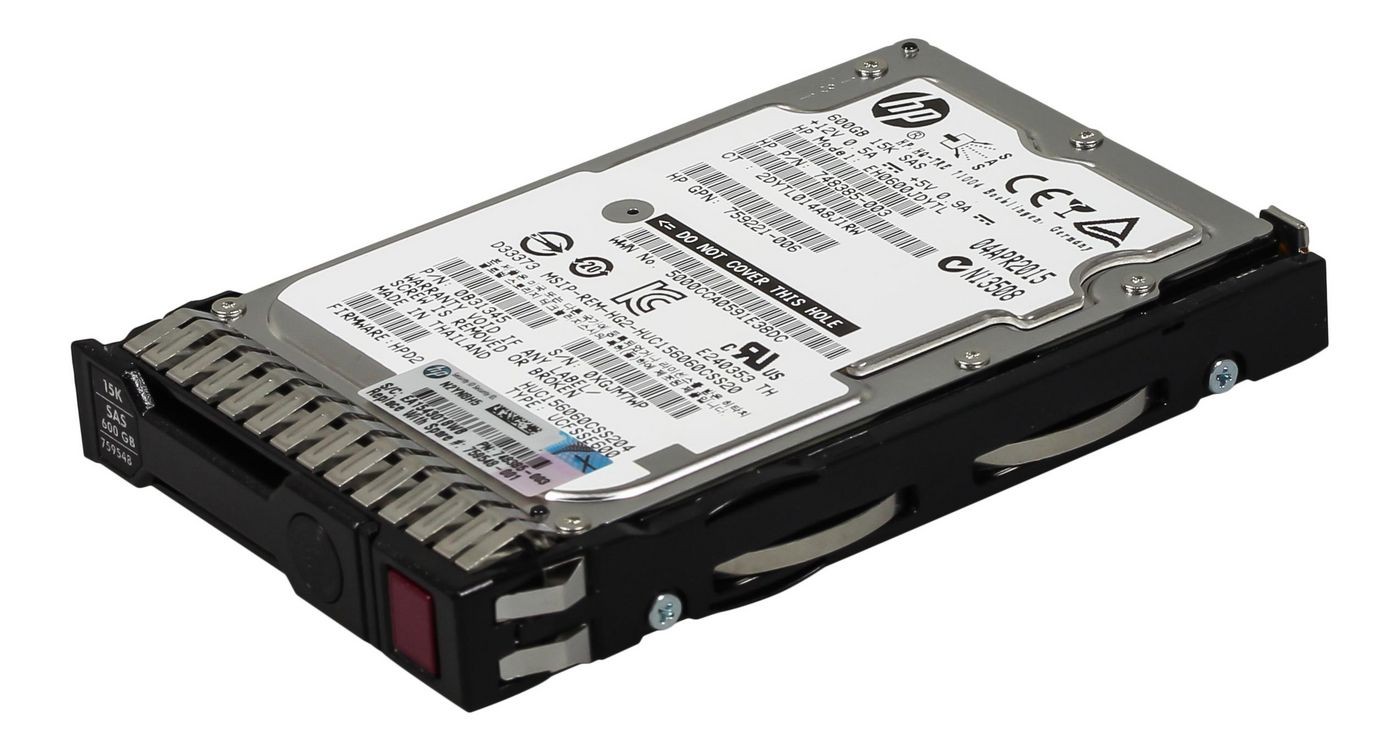 Hewlett Packard Enterprise 759548-001 600GB SAS 15K RPM Internal Hot-Swap HDD