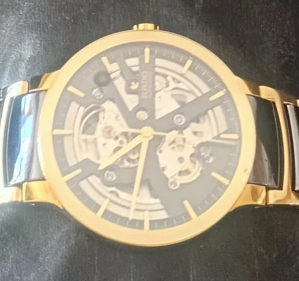 Rado DiaStar Skeleton Dial Automatic 41mm Two-Tone Bracelet R30180162 Box - Image 1 of 3