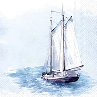 IHR Servietten Sail Away | Blue | 33 X 33 Cm | Tissue - 3 Lagig | 20 Servietten