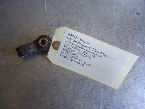 Citroen Berlingo Sensor 9645311480 Klopfsensor 1.4i 55kW KFW 48917