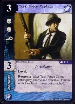 Task Force Captain - Forbidden Relics - Call of Cthulhu CCG