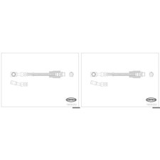 2X CORTECO BREMSSCHLAUCH BREMSSCHLÄUCHE VORNE passend für OPEL MERIVA 
