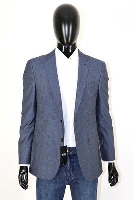 HUGO BOSS Sakko Jacket Blazer, Mod. Novan6, Gr. 50 / US 40R, Super 110, Slim Fit