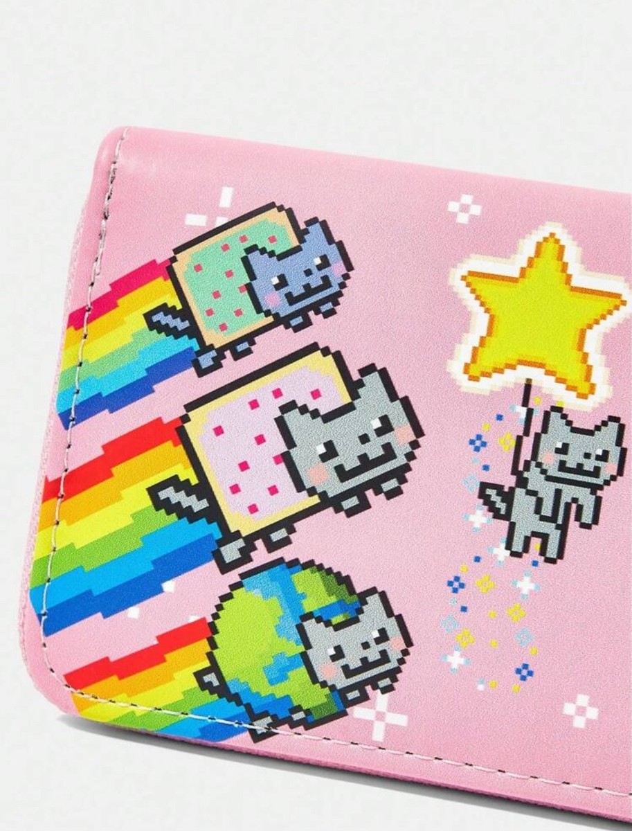 Nyan Cat Officially Licensed y2k Kawaii Anime Cartoon Poptart Cute Card  Wallet | eBay