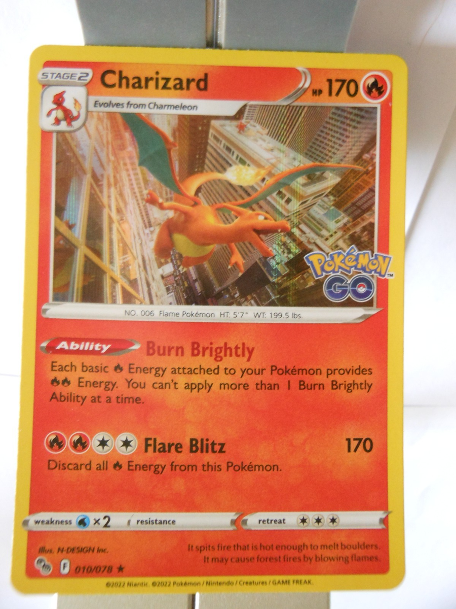 124PK010 - Charizard - 10/78 -Pokemon Go - Rare Holo