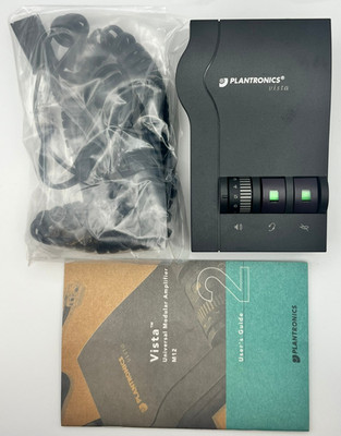 Plantronics Vista M12 Universal Modular Amplifier with Manual & Cords - New