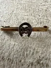 Vintage Sweetheart Brooch - Horseshoe with The Number 13 Gold Tone WW1-WW2
