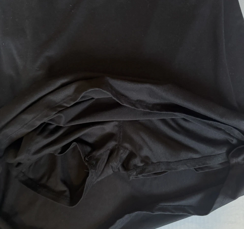 Kyodan Black Athletic Mini Tank Dress Womens Sport Built In Bra/Shorts Fit Flare - Image 3 of 4