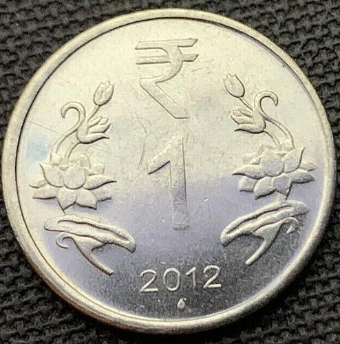 2012 India 1 Rupee Coin UNC #X171
