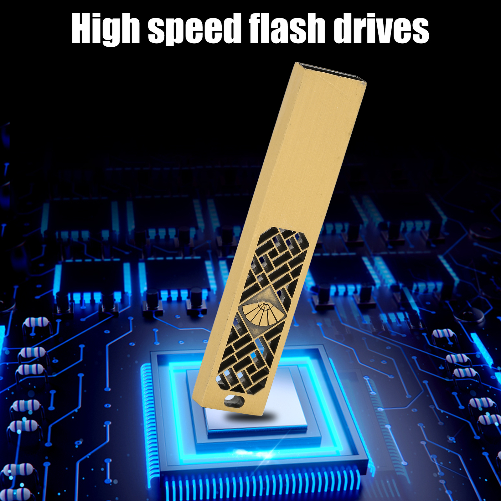 USB Flash Drive Thumb Metal 2.0 Portable Waterproof Metal Storage Memory Sti-image