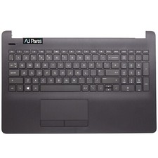 Replacement For HP 15-BS556TX Black TouchPad Palmrest Upper Cover + UK Keyboard