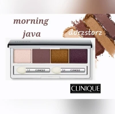 CLINIQUE All About Eye Shadow Quad *MORNING JAVA* /.16 oz/ New in box - Image 1 of 4