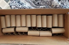 Lot of 65 Clean Empty Toilet Paper Rolls Cardboard Tubes for Crafts Teachers