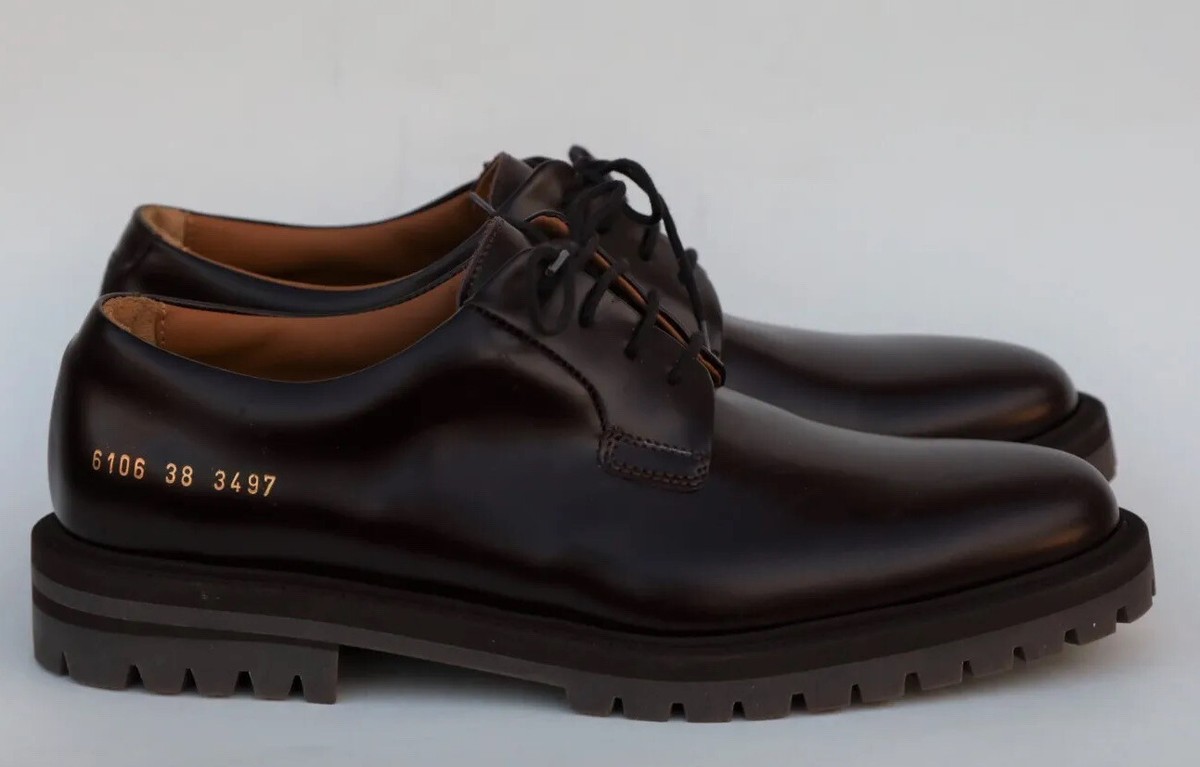 Common Projects Lug Sole Derby Womens Size 38/ US in Black