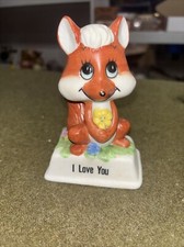Russ Berrie And Co 1979 Red Fox I LOVE YOU 813
