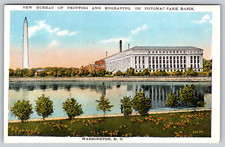 c1930s Bureau of Engraving and Printing Potomac Park Basin Vintage Postcard