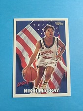 NIKKI McCRAY 1995 TOPPS TEAM USA WNBA BASKETBALL CARD # 7 H9148