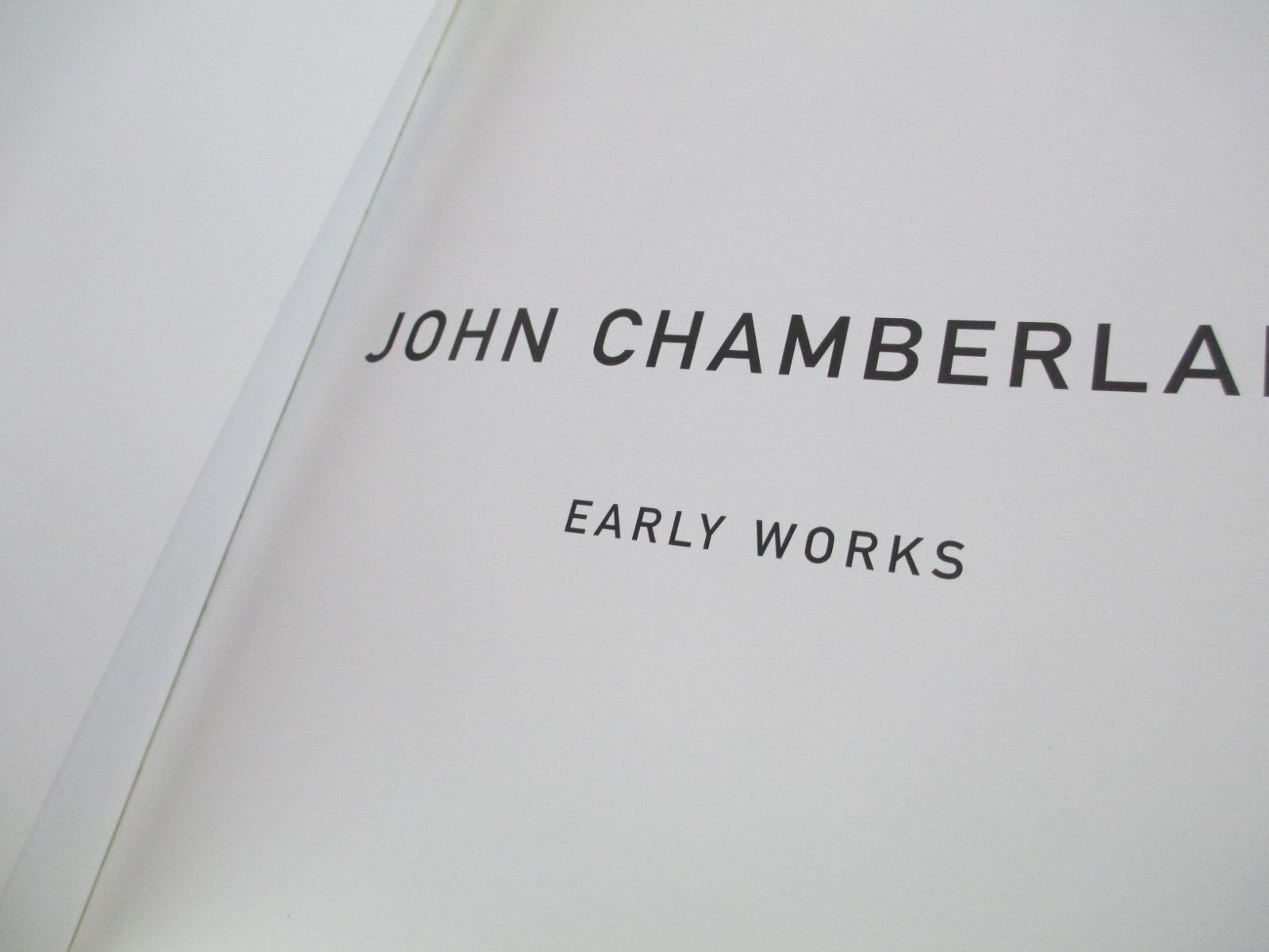 John Chamberlain: Early Works Allan Stone Gallery