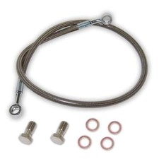 Streamline 2 Clear Extended Rear Steel Braided Brake Line Kawasaki Kfx400