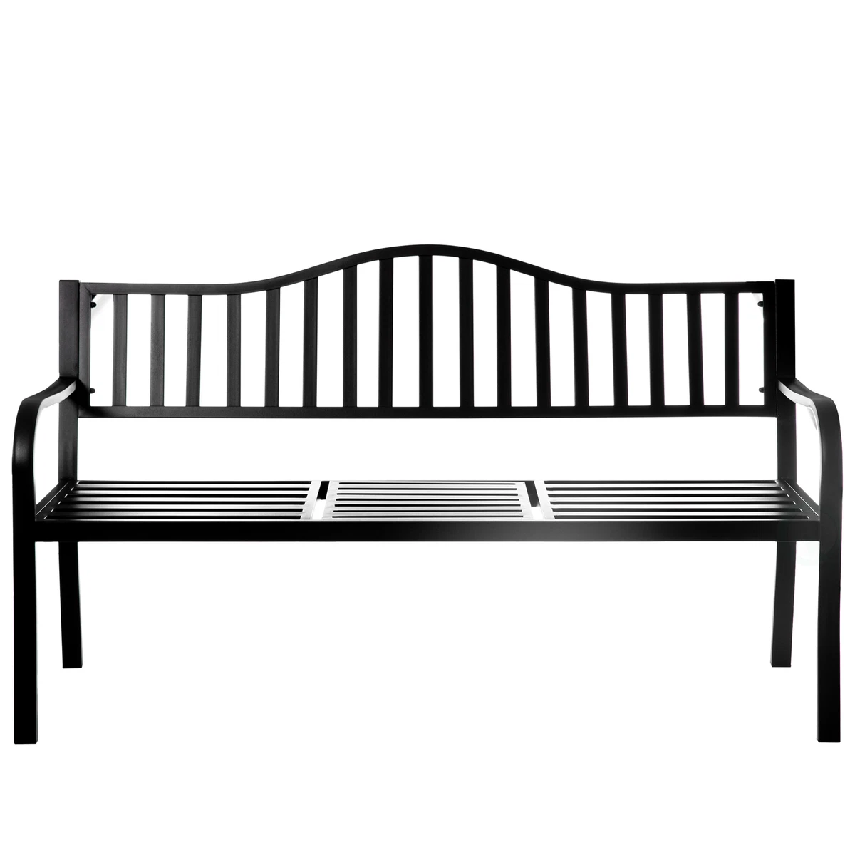 Garden bench with online pop up table