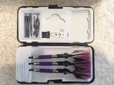GLD Viper Purple Sure Grip 18 gm. Darts w/V-100 Flights Dart Pal Case
