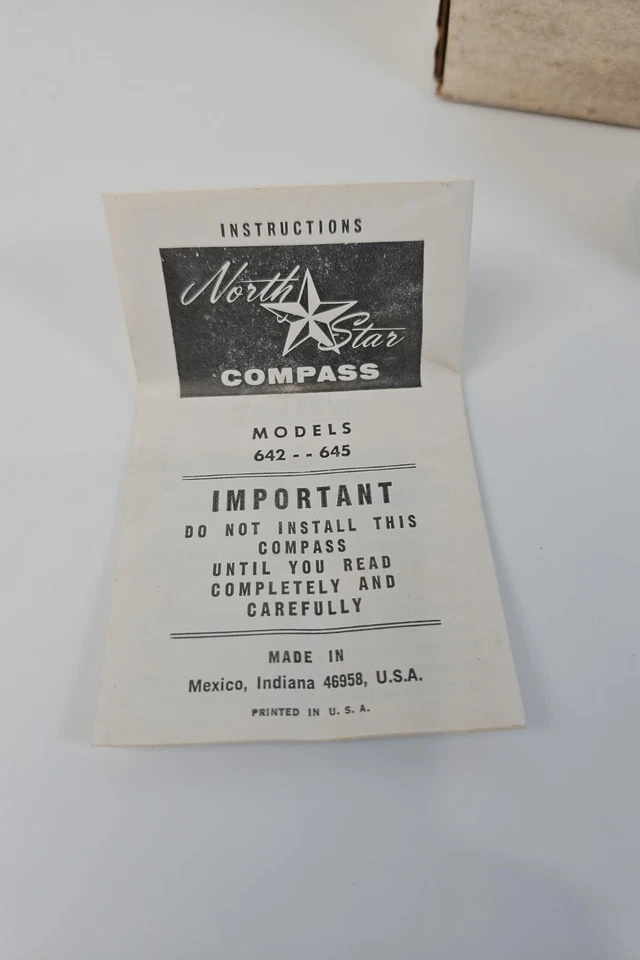 Vtg North Star SWIFT - On The Move Trucking Advertising Compass w/Box & Papers - Image 3 of 4
